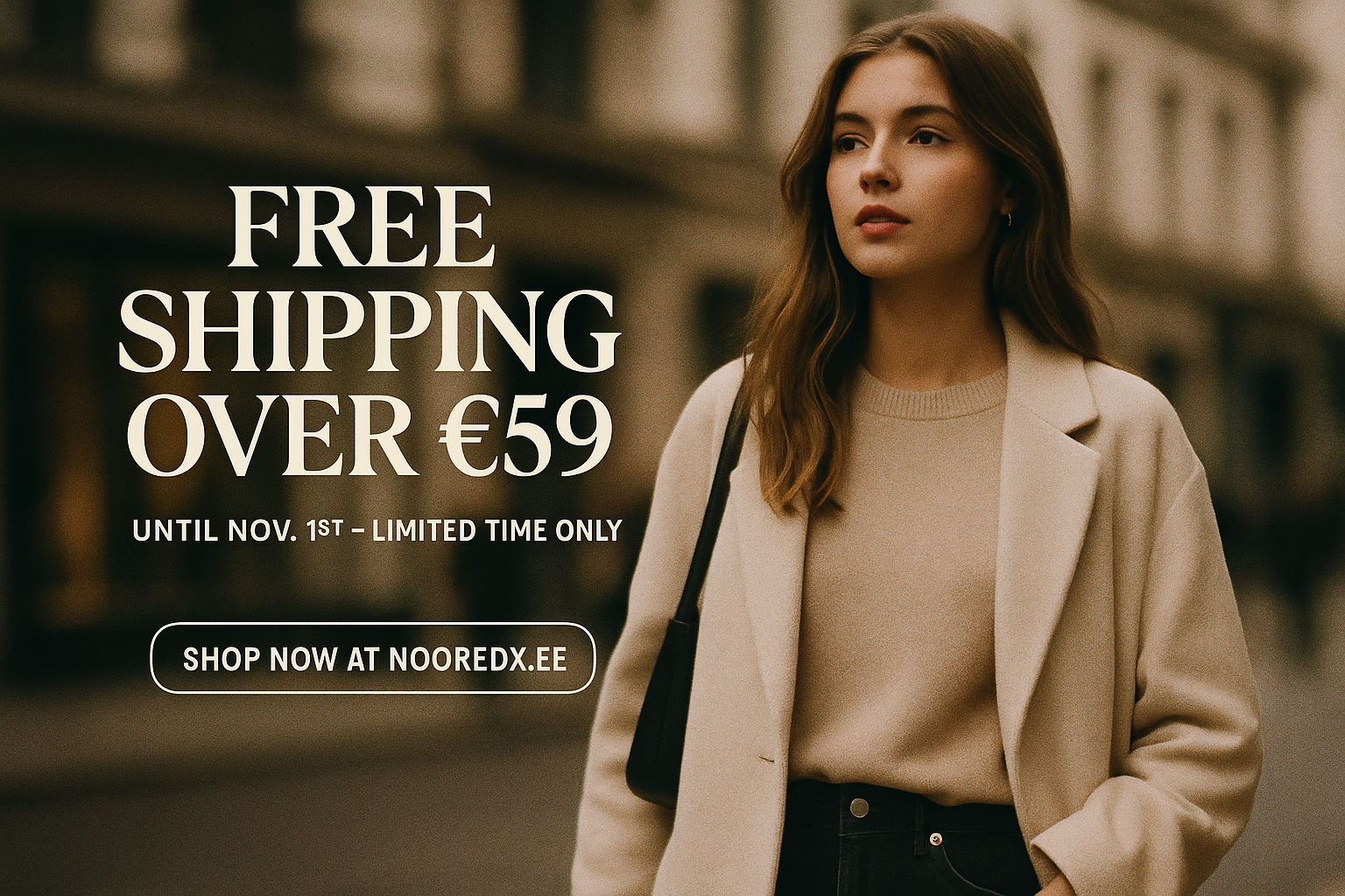 Free Shipping Over €59 Across Europe | Limited Time Until Nov 1st