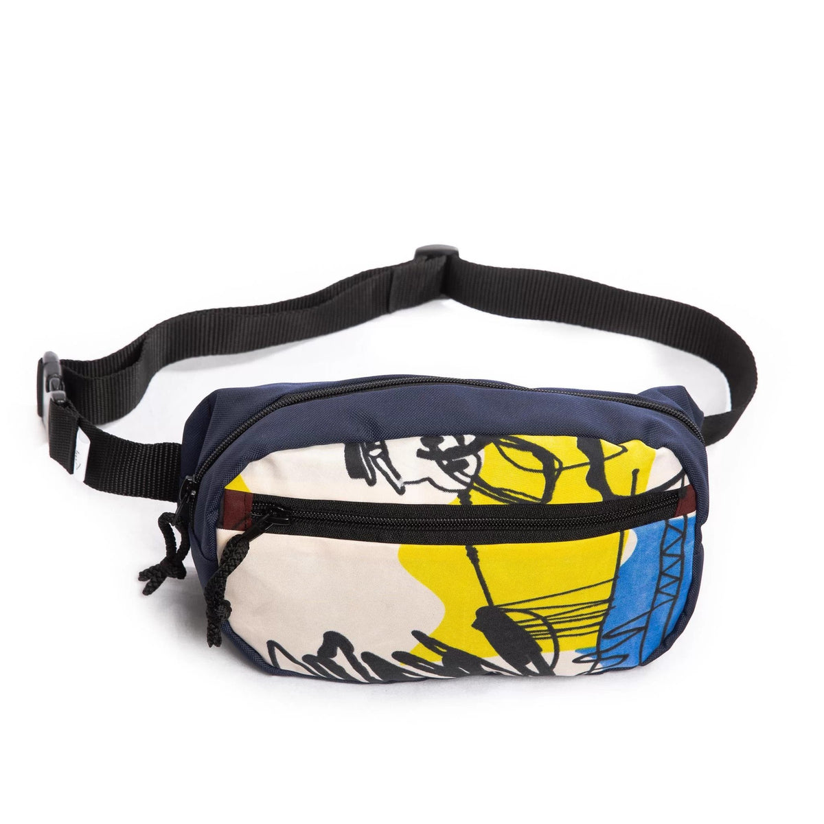 3. Drinbags PAINT waist bag with adjustable strap, showcasing colorful abstract pattern