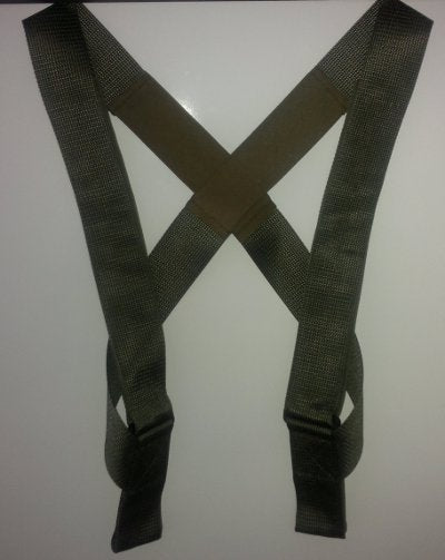 4. Flat lay of Galvi Linda military-grade equipment straps in durable polyester, shown in studio
