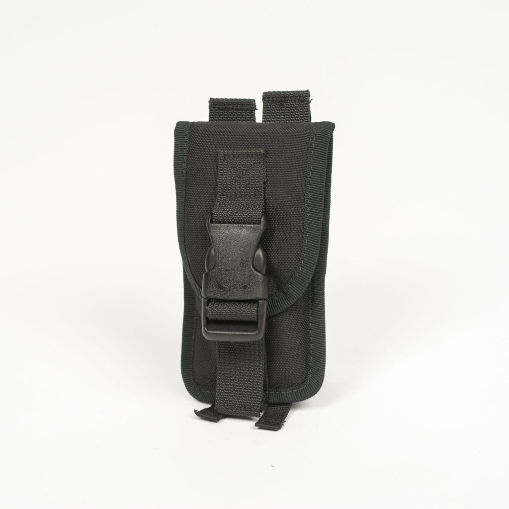 1. Galvi Linda black tool pouch with secure flap closure and MOLLE attachment, studio shot