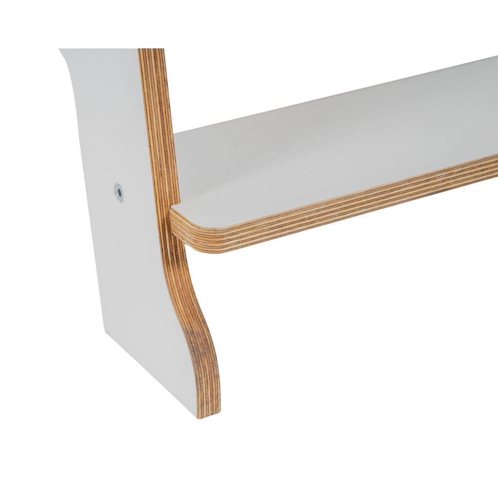 3. Detail of wooden edge and melamine coating on MeowBaby kitchen helper step