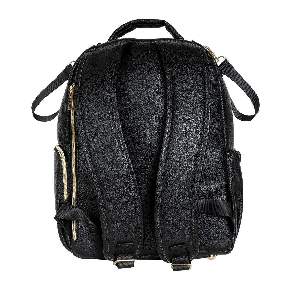 11. Back view of Ally Scandic Small Espresso Diaper Backpack showing adjustable straps