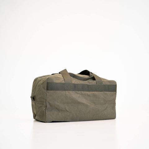 4. Side view of Galvi Linda Travel Bag 008 in military green, emphasizing spacious design
