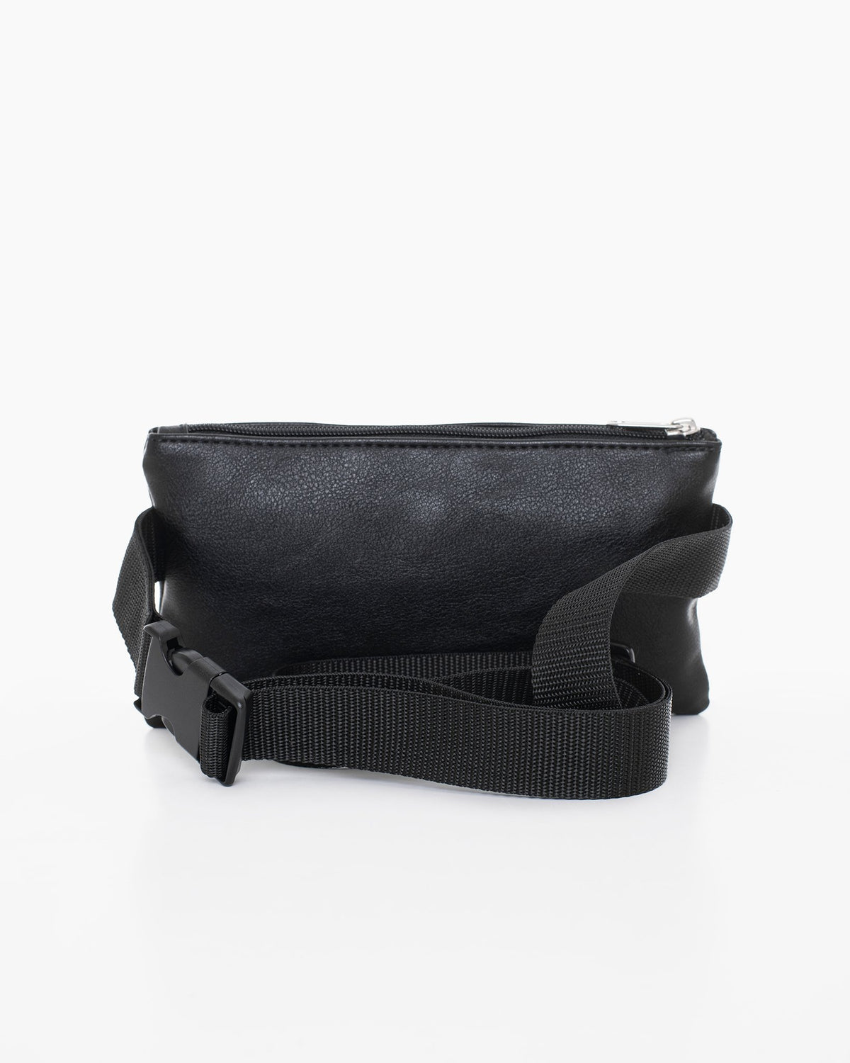 1. Black Nabo Waist Bag L2462 with adjustable strap and buckle, shown in studio setting