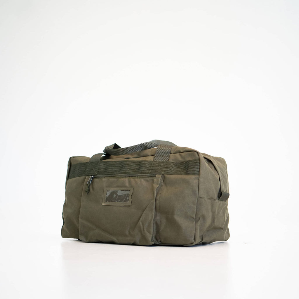 2. Studio shot of Galvi Linda Travel Bag 008 in military green, featuring durable Cordura material