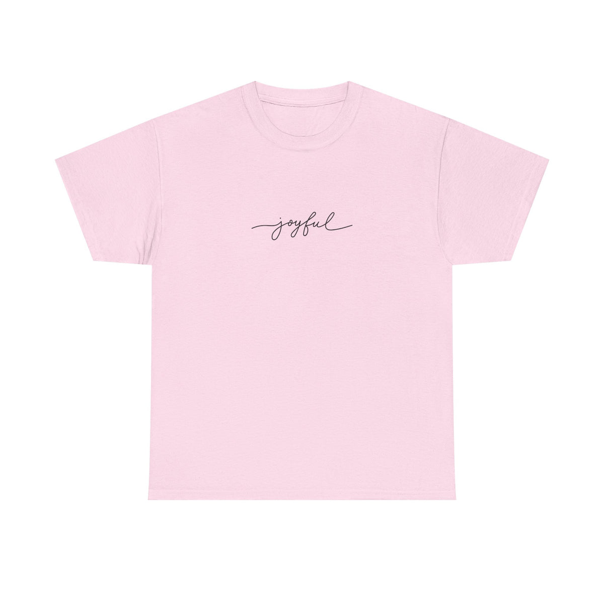 Joyful Unisex Heavy Cotton Tee - Casual Wear, Gift for Friends, Positive Vibes, Everyday Comfort, Motivational Apparel