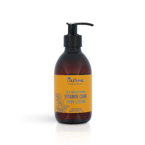 3. Studio shot of Nurme Sea Buckthorn Vitamin Care Body Lotion with orange essential oil, 300ml