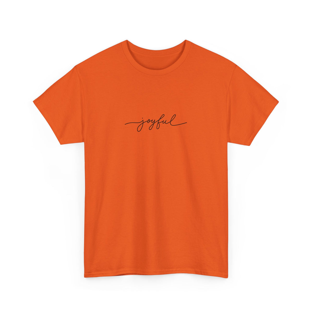 Joyful Unisex Heavy Cotton Tee - Vardagskläder, Present till Vänner, Positiva Vibes, Daglig Komfort, Motiverande Kläder