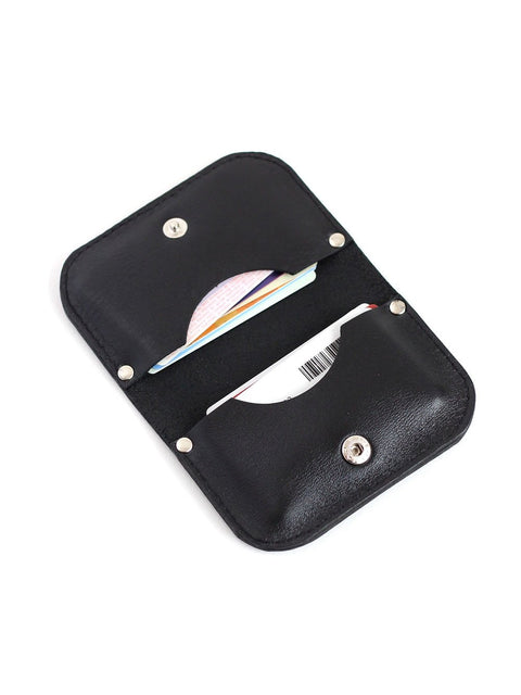 5. Black SUNDAY Wallet by TOKS VISOKS open with cards, highlighting functionality and design