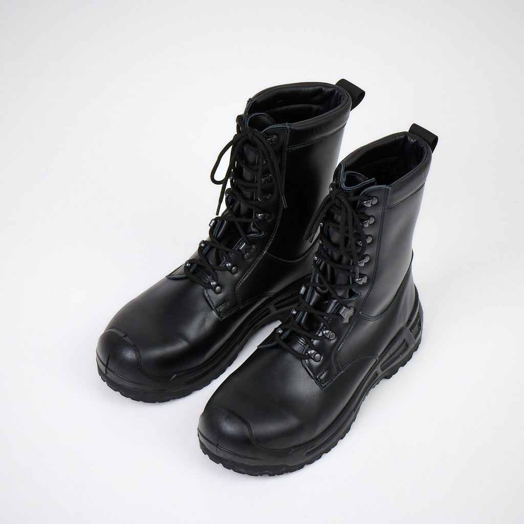 1. Samelin 749402100 leather boots with Vibram outsole, shown in studio setting