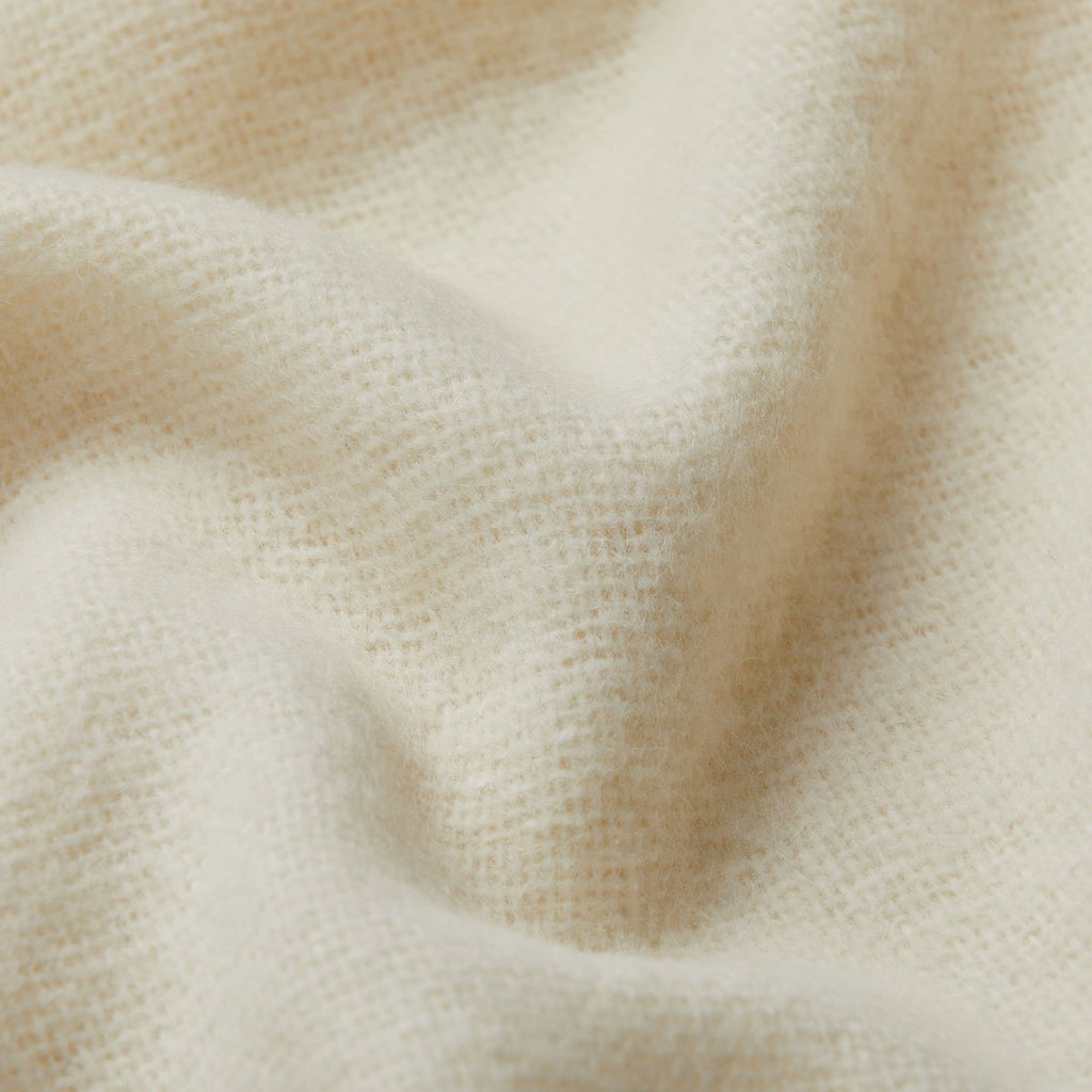 25. Close-up of light green Alpaka natural alpaca wool fabric texture