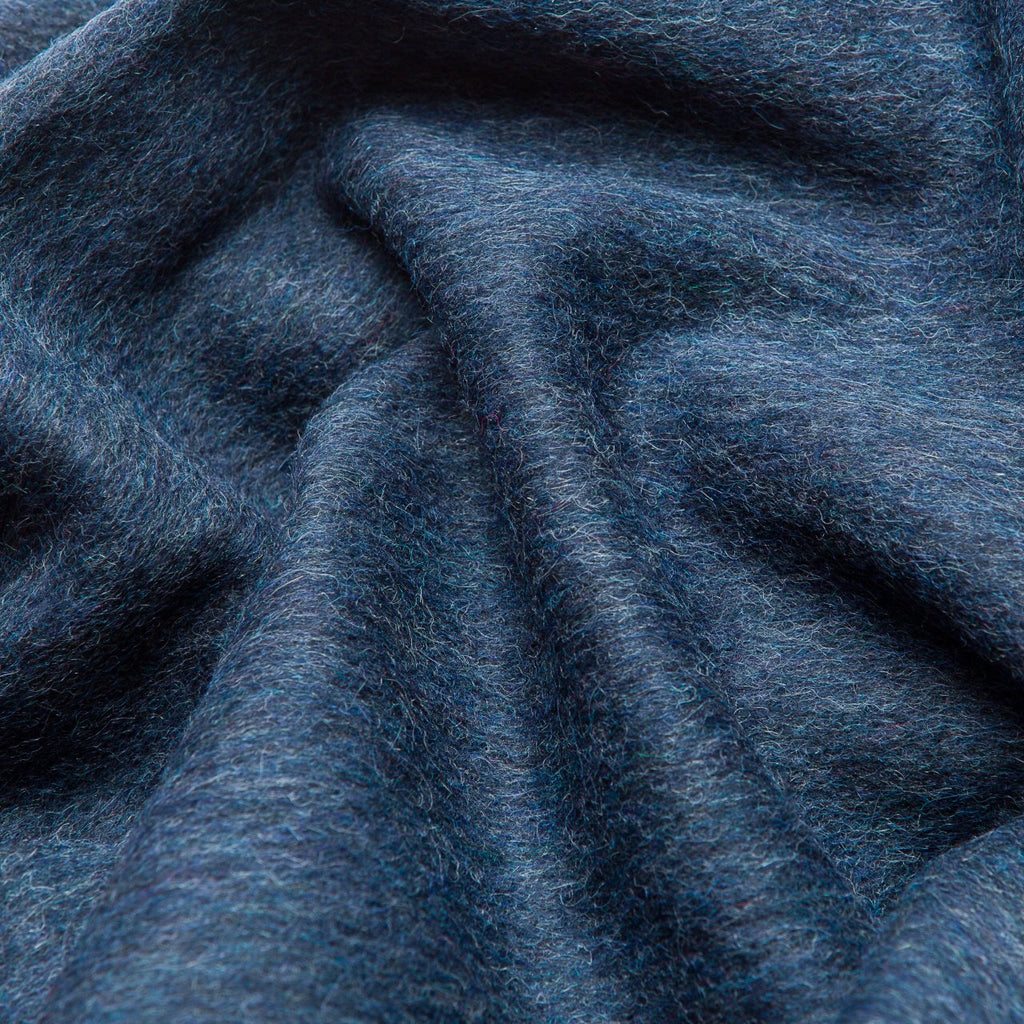 5. Close-up of navy Alpaka natural alpaca wool fabric texture