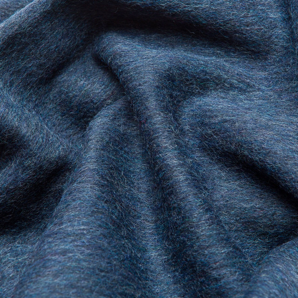 5. Close-up of navy Alpaka natural alpaca wool fabric texture
