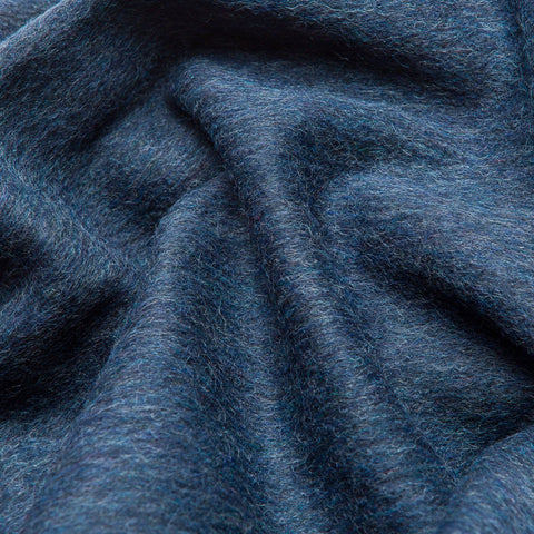 5. Close-up of navy Alpaka natural alpaca wool fabric texture