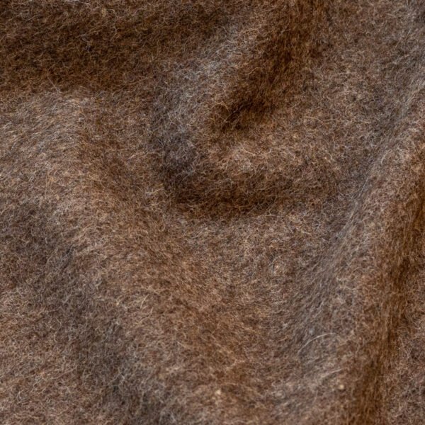 9. Close-up of dark camel Alpaka natural alpaca wool fabric texture