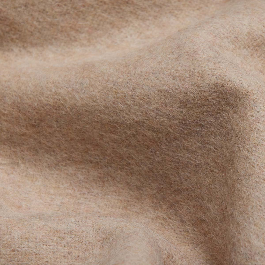 23. Close-up of ivory Alpaka natural alpaca wool fabric texture