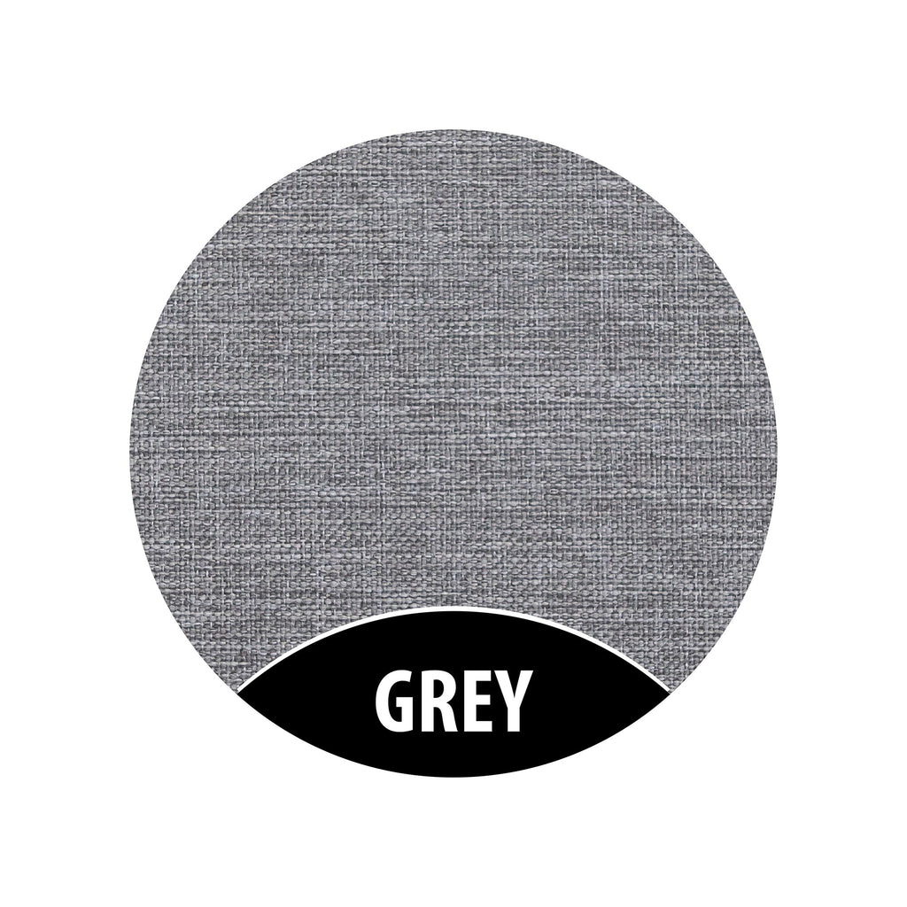 4. Grey fabric swatch for Monboxy activity play mattress set