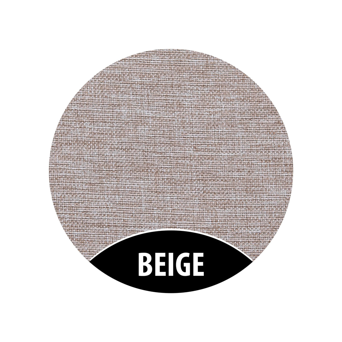 10. Beige fabric sample with texture detail and label