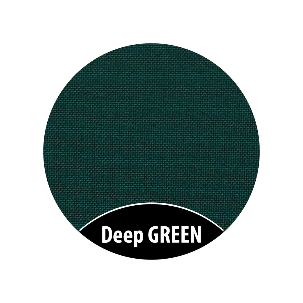 3. Deep green fabric swatch with text 'Deep GREEN' for Monboxy play mattress set
