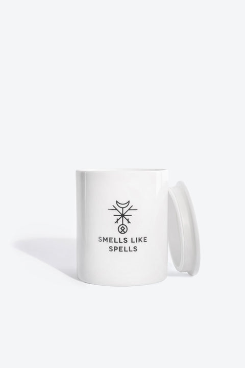 4. Scented Candle TEMPERANCE by Smells Like Spells with lid, studio shot