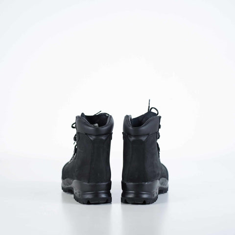 3. Back view of Samelin 553P black hiking boots, showing sturdy construction and ankle support