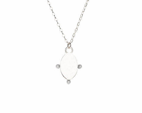 5. Back view of Morning Star pendant in silver by New Vintage by Kriss, highlighting craftsmanship