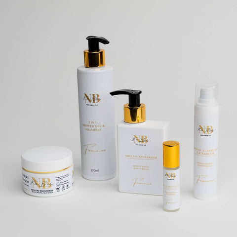 2. North Beauty skincare collection featuring Moisturising Body Cream with Aloe Vera and Calendula, studio shot