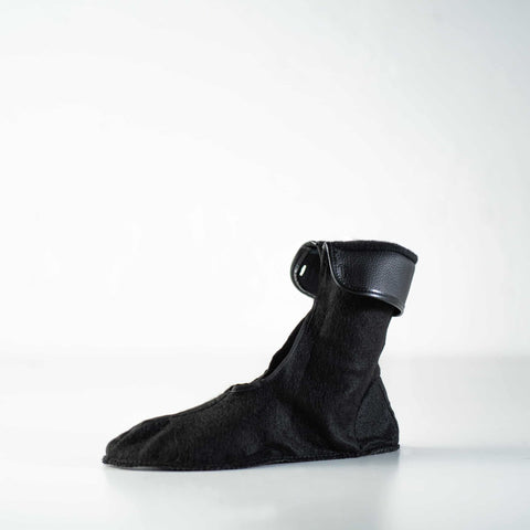 1. Samelin M77 Inner Socks in black, designed for Norwegian M77 combat boots, shown in studio setting