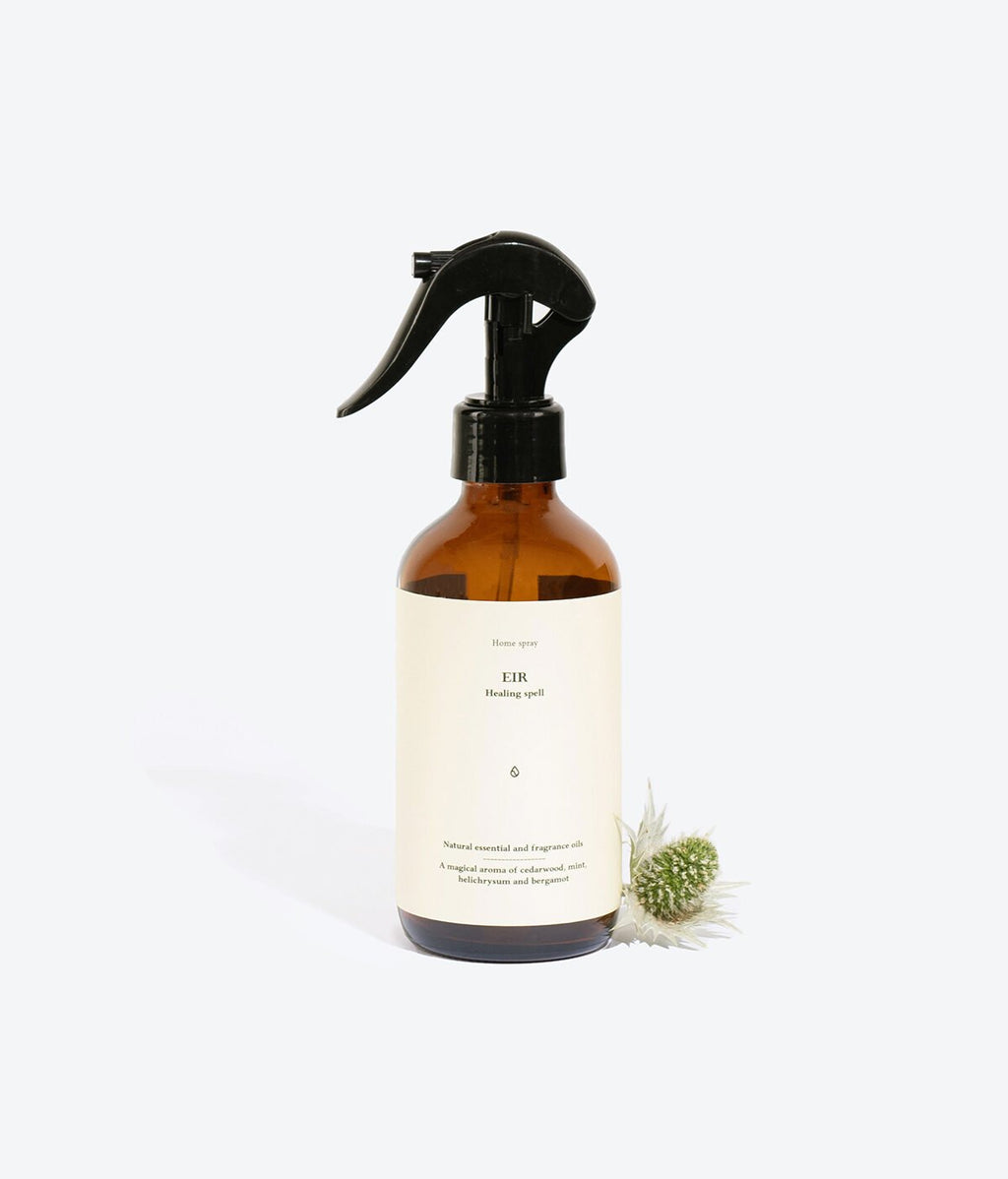 2. Smells Like Spells Perfumed Home Spray EIR with decorative plant, studio setting