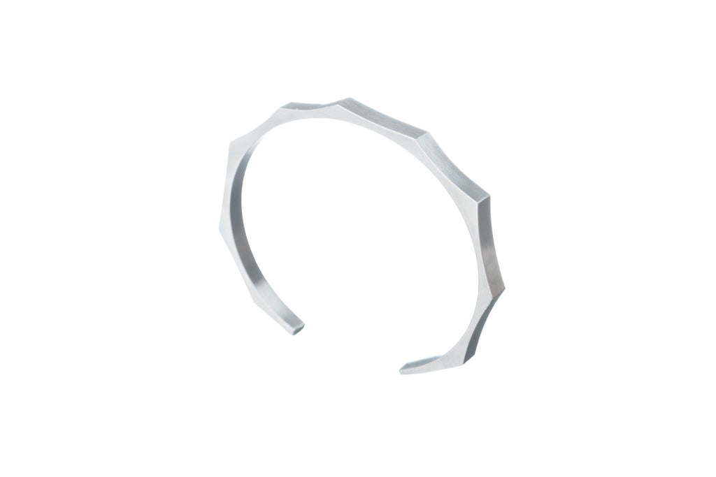 5. Studio shot of Lentsius Solis bracelet, crafted from upcycled industrial materials