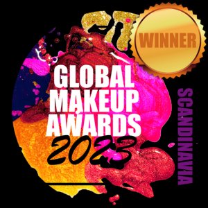 4. Global Makeup Awards 2023 Scandinavia Winner badge
