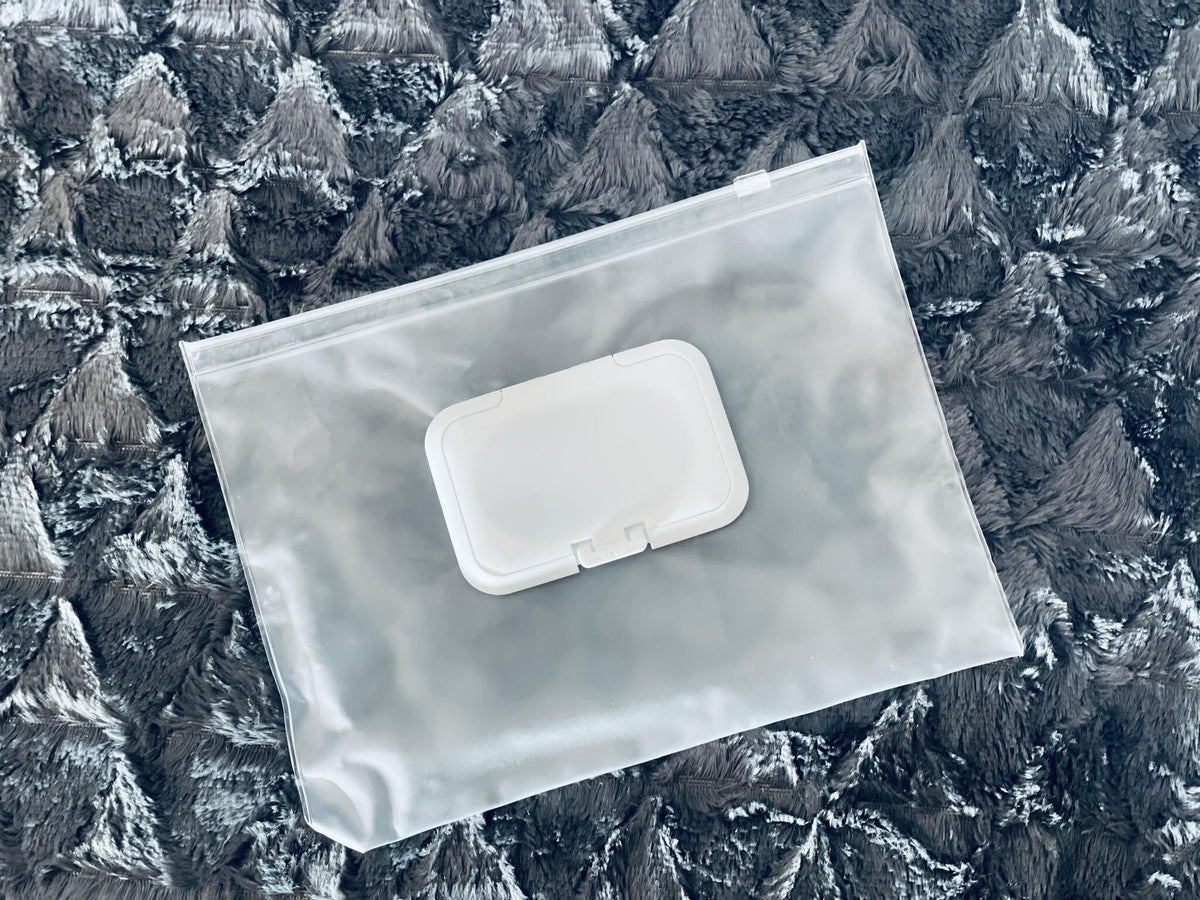 12. Close-up of empty removable wet wipes pocket for Ally Scandic Älly Handbag, highlighting functionality