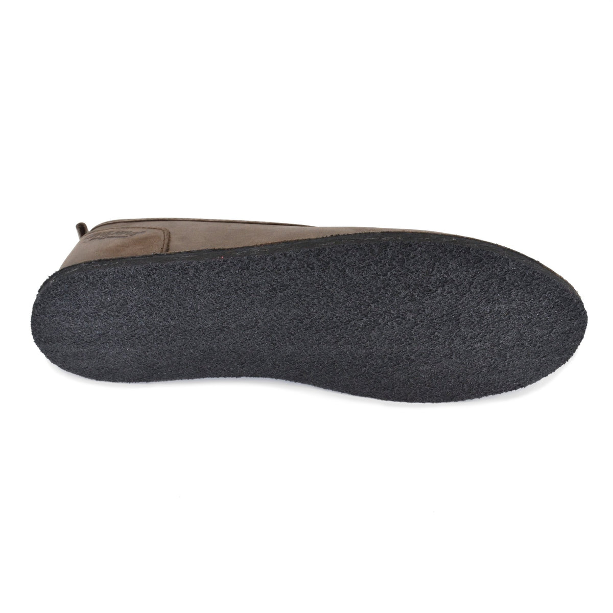 6. Close-up of the EVA rubber outsole of women's Kuutsid Shoes in dark brown by OmaKing