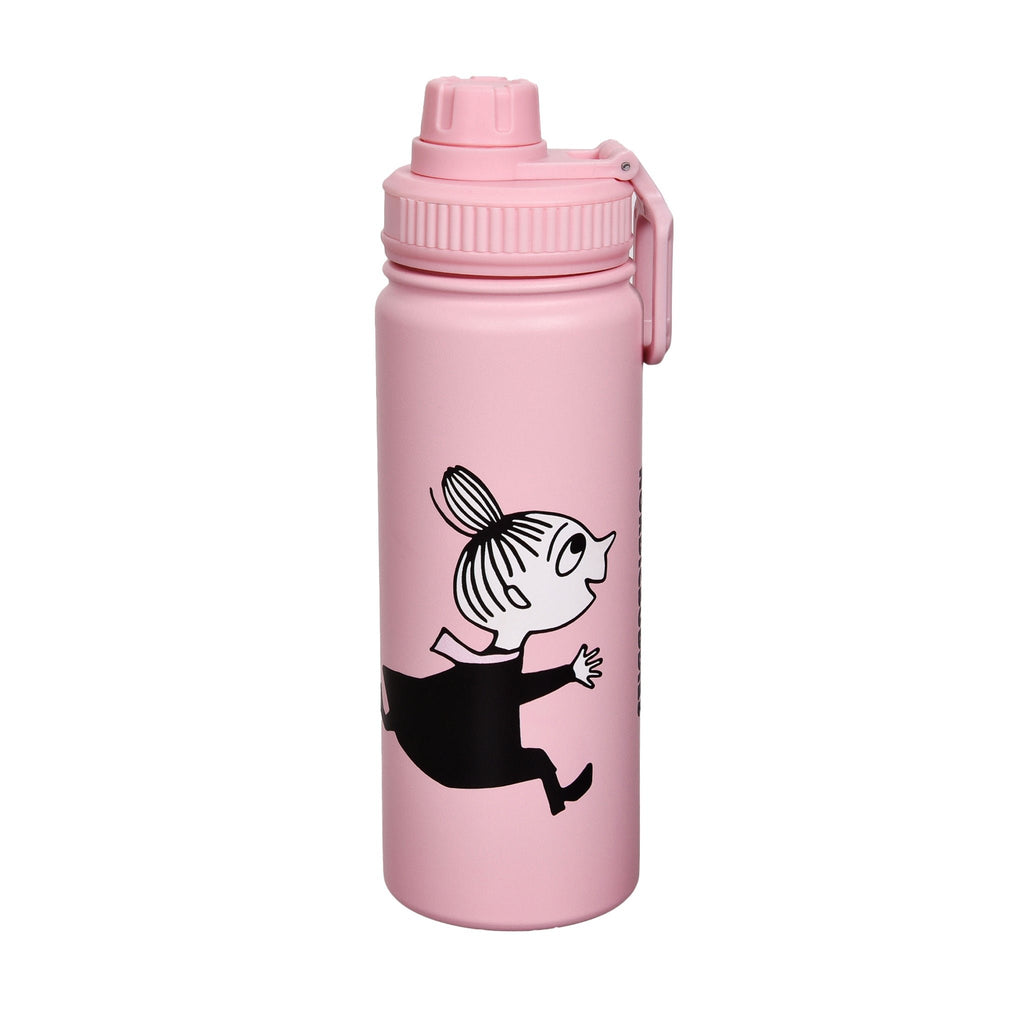 3. Little My Thermal Everyday Bottle by Moomin in pink, featuring character design, studio view