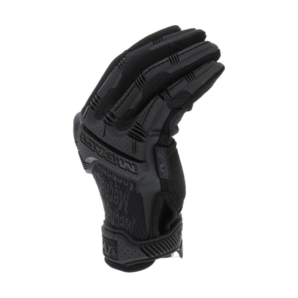 3. Side view of black Mechanix M-Pact glove with TPR protection on fingers