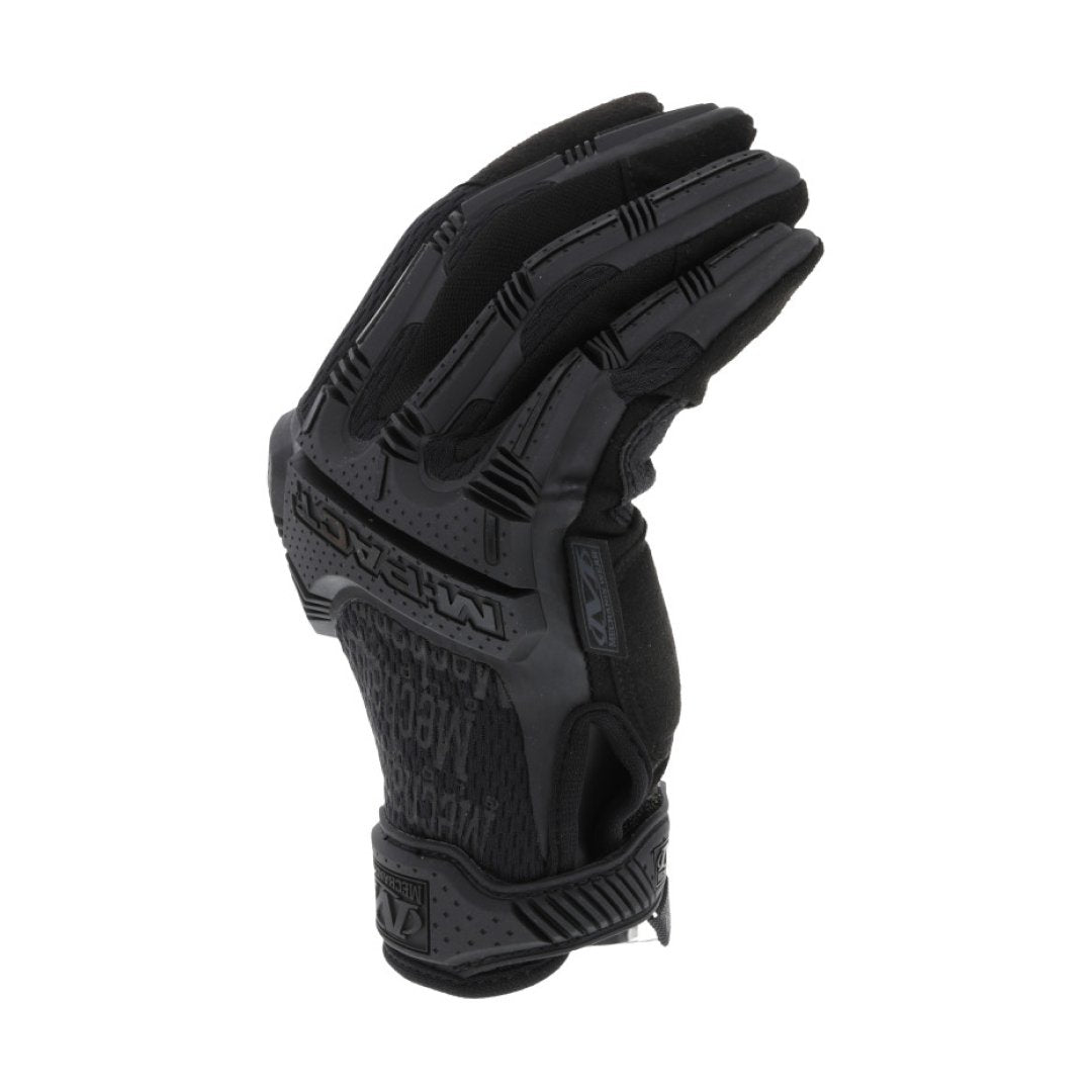 3. Side view of black Mechanix M-Pact glove with TPR protection on fingers