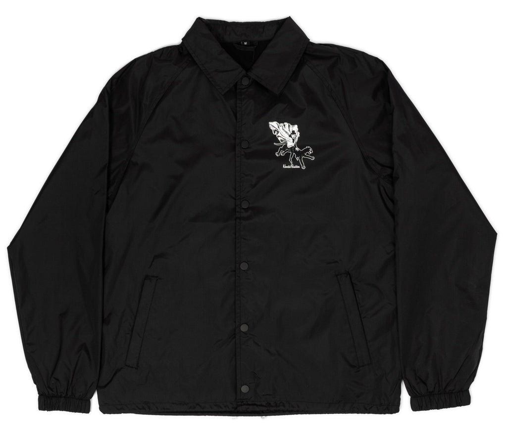 4. Unisex black Coach Jacket The Hobgoblin by Moomin with front logo detail