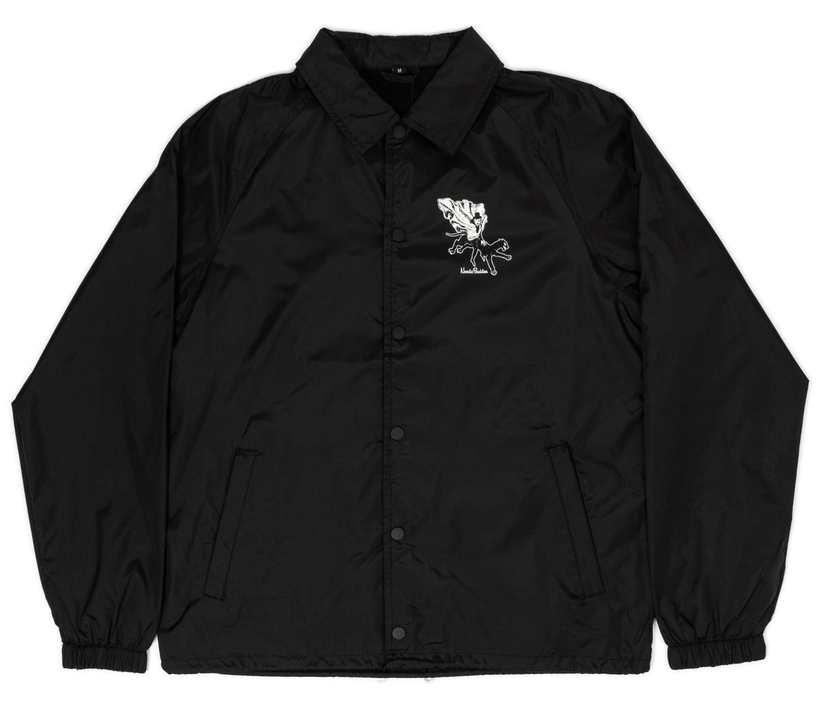 4. Unisex black Coach Jacket The Hobgoblin by Moomin with front logo detail