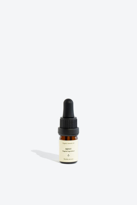 1. Smells Like Spells MINT Essential Oil in 5 ml glass bottle with pipette, studio shot