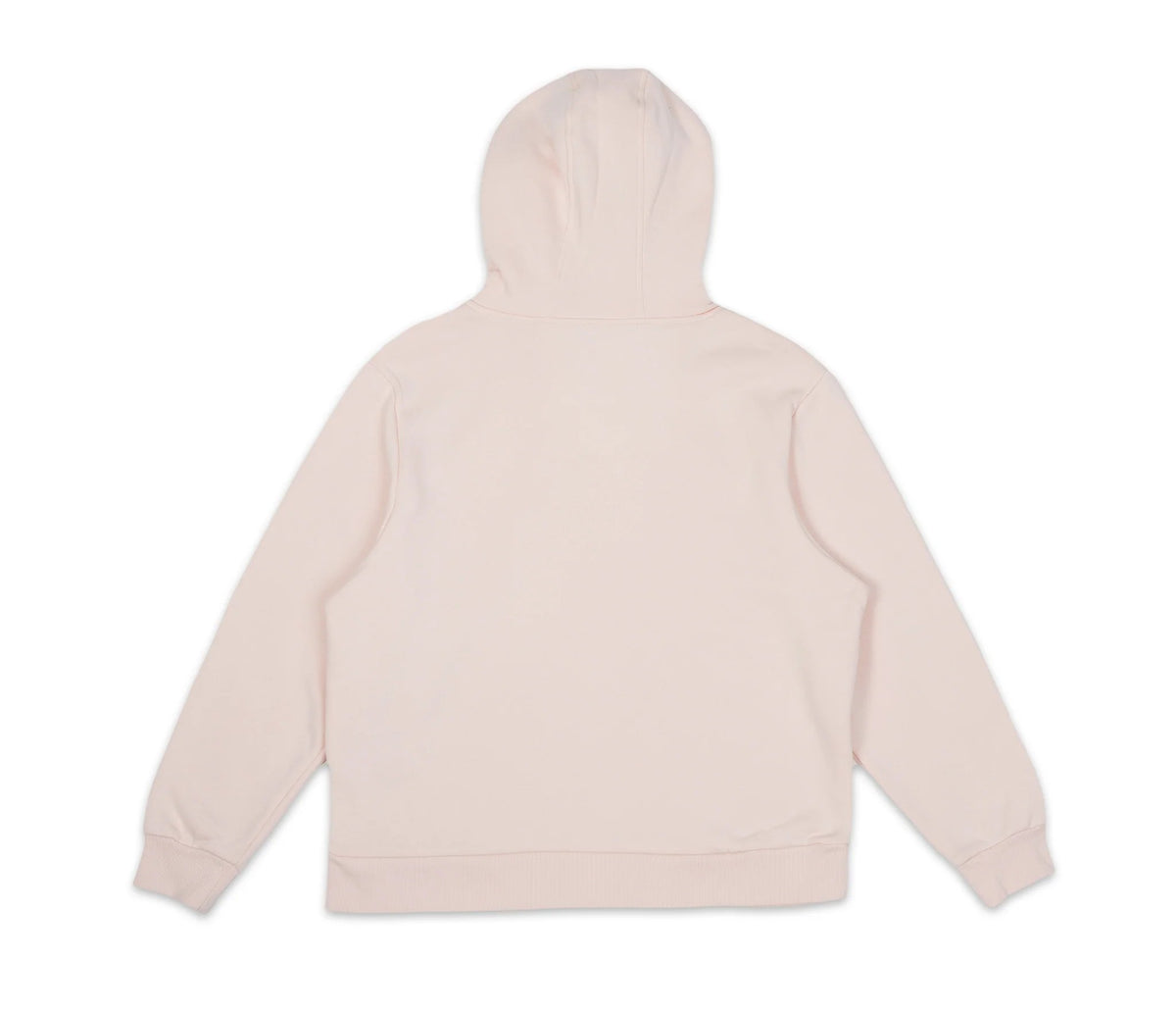 6. Back view of women's light pink Moomintroll's Adventure Hoodie by NordicBuddies, studio shot
