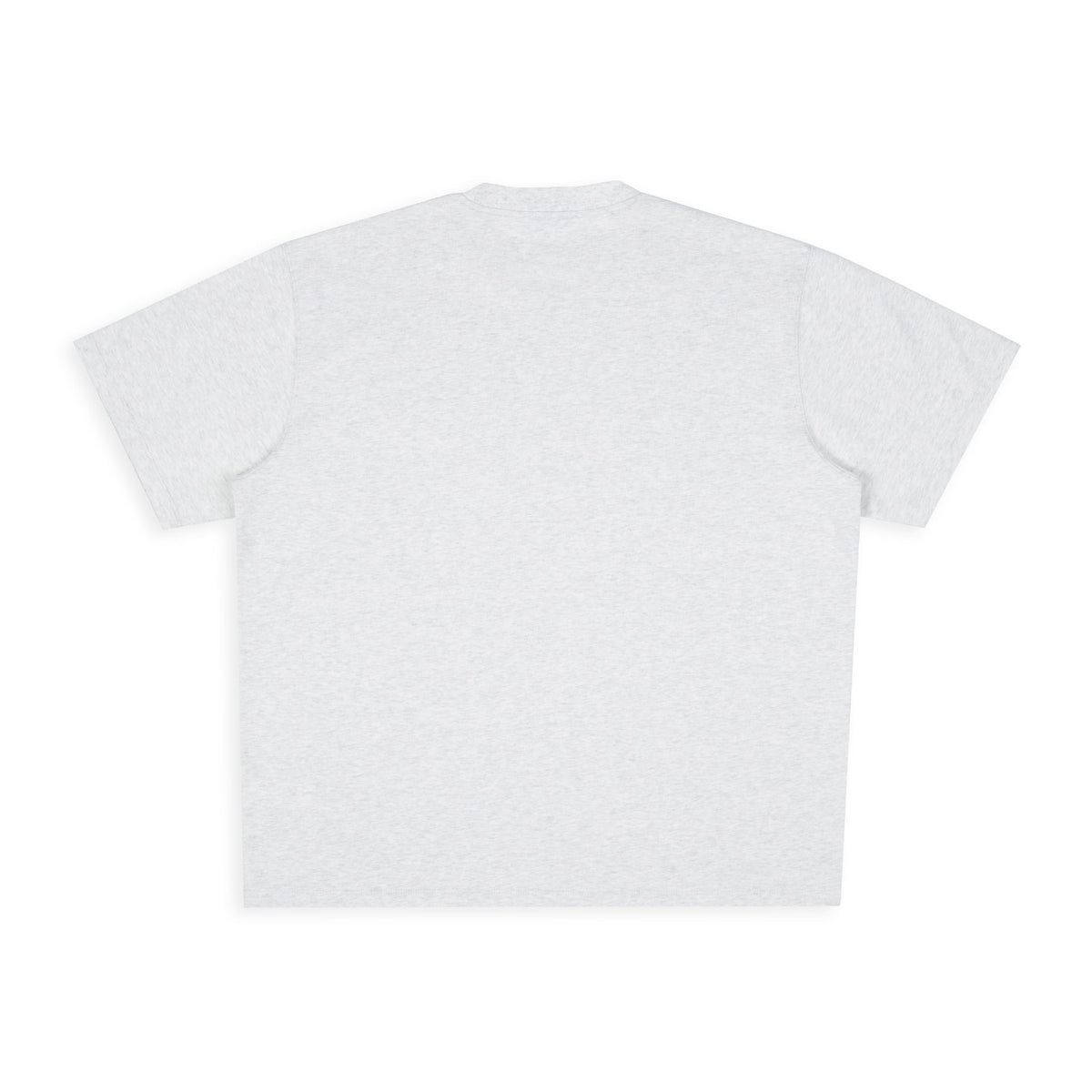 7. Studio shot of Moomin Classics heavy T-shirt in melange grey highlighting back design