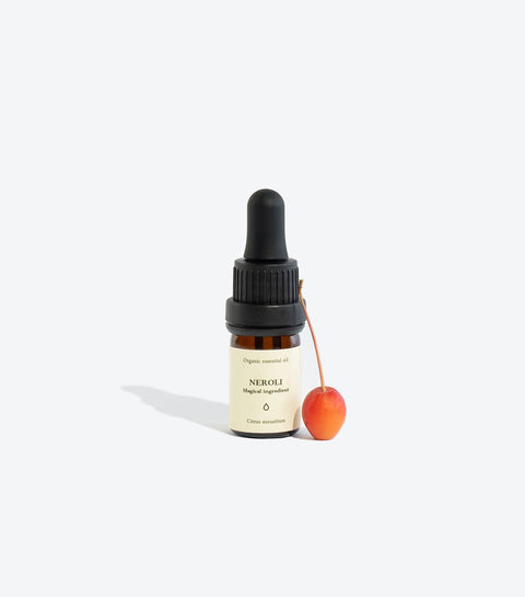 1. Smells Like Spells NEROLI Essential Oil in 5 ml glass bottle with pipette, studio shot