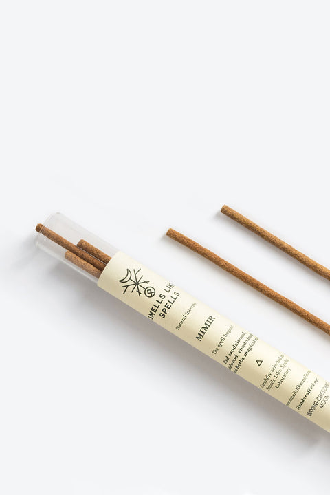 3. Close-up of Smells Like Spells Natural Incense MIMIR sticks in eco-friendly packaging