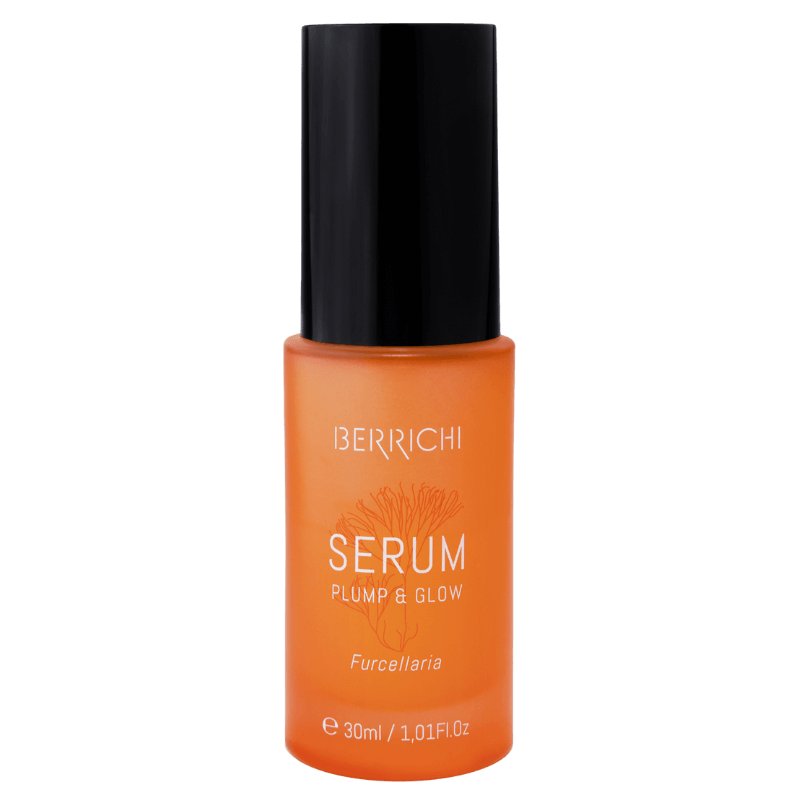 2. Berrichi Plump & Glow moisturizing serum, 30ml, in studio with black background