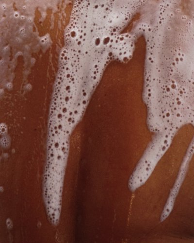 1. Close-up of lathered skin using Nurme Wild Lemongrass Shower and Hand Wash Gel