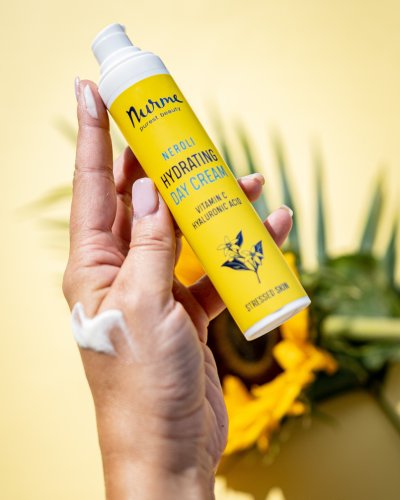 6. Nurme Neroli Hydrating Day Cream and Collagen Renewal Night Cream on display