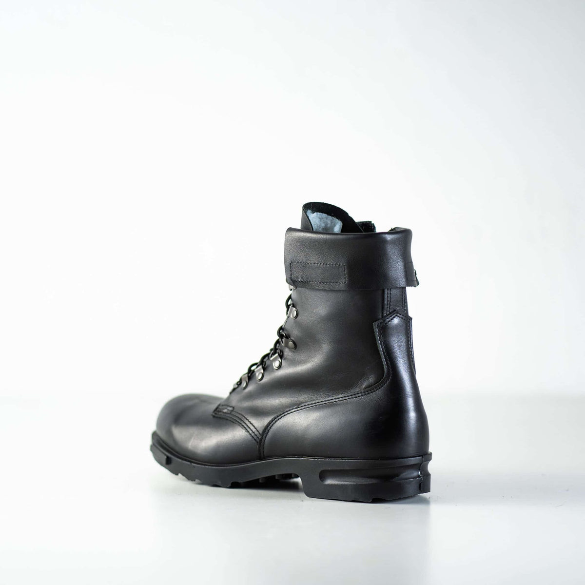 6. Rear view of Samelin Hawk Pilot Boots, highlighting sturdy construction and design