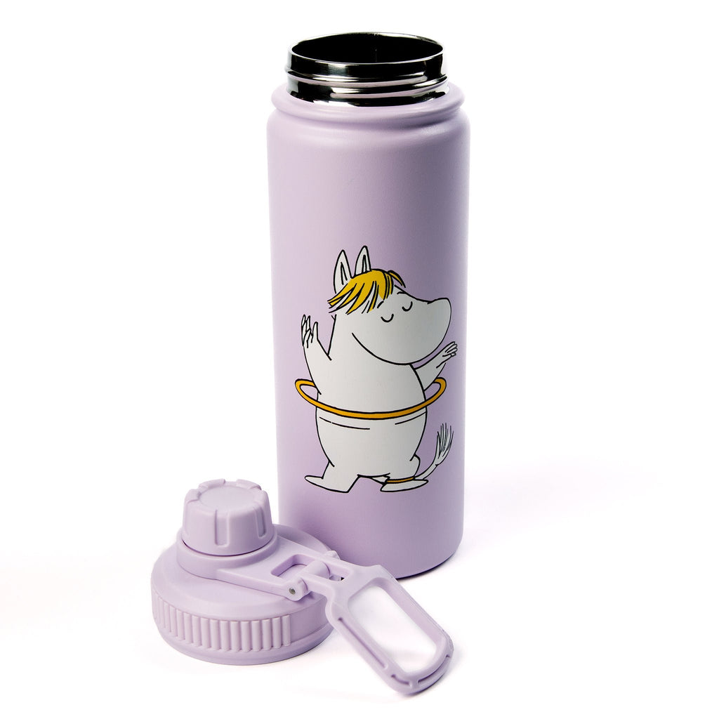5. Snorkmaiden Thermal Everyday Bottle by Moomin with removable lid, showing stainless steel interior