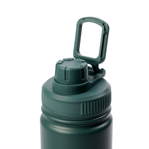 5. Close-up of Snufkin Bottle's handle and screw cap, emphasizing portability