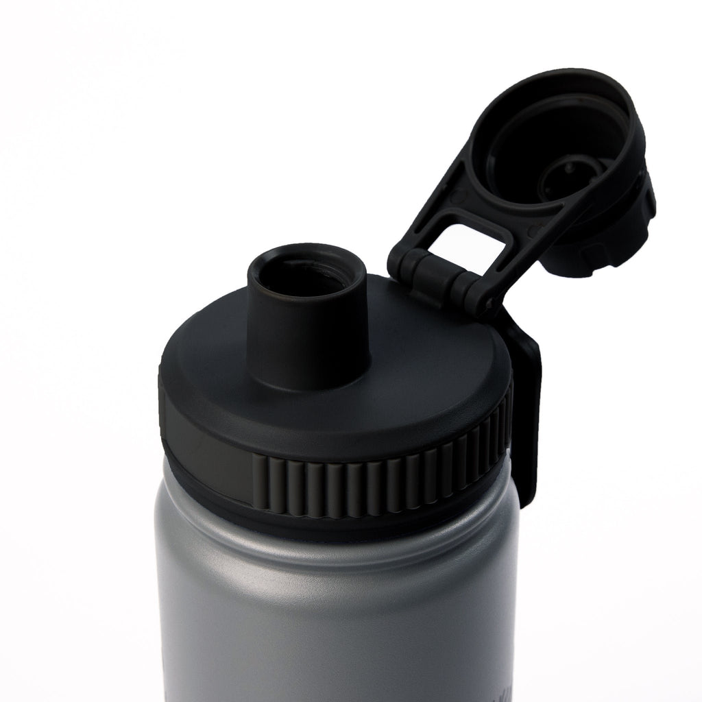 8. Close-up of Stinky Thermal Everyday Bottle cap, highlighting screw cap and handle design